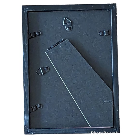 Small Art Head of a Young Woman Vintage Post Card Framed & Matted Dress Hat 1920 - Picture 6 of 7